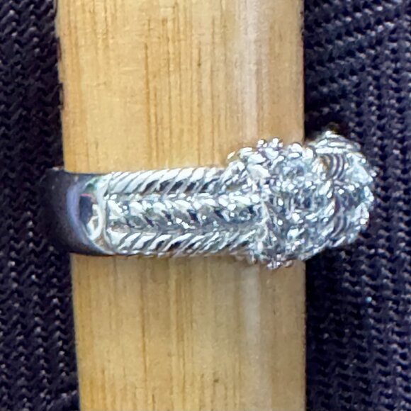 Judith Ripka Sterling .925 Stunning Ring Size 6 womens New - Picture 2 of 10